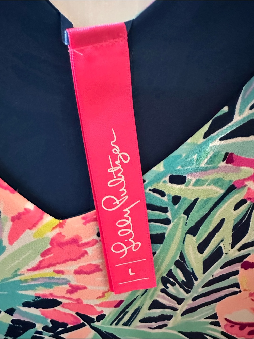 Lilly Pulitzer Reversible Tropical Print Midi Dress - Picture 2 of 6